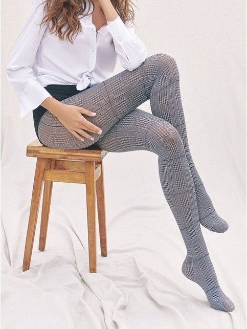 Колготки CELINE с геометрическим рисунком