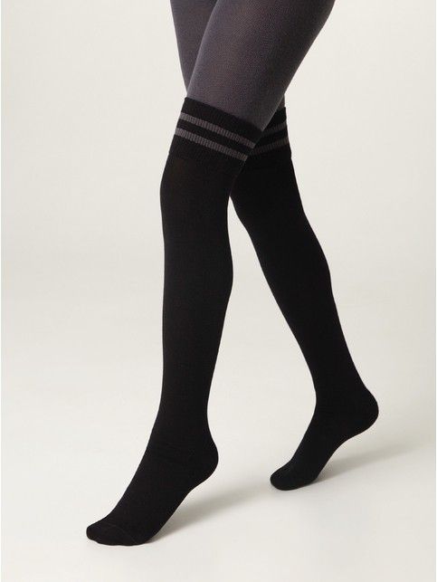 Хлопковые колготки с имитацией гольфинов