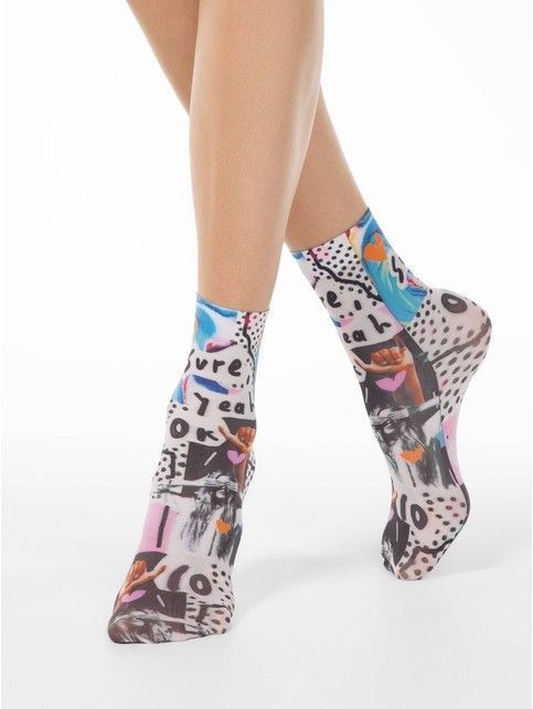 Плотные носки Fantasy с принтом - купить в интернет-магазине Conte