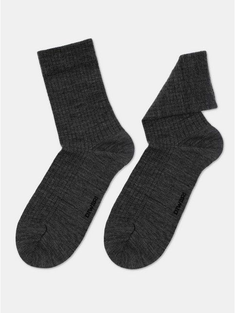 Теплые носки в рубчик с шерстью COMFORT