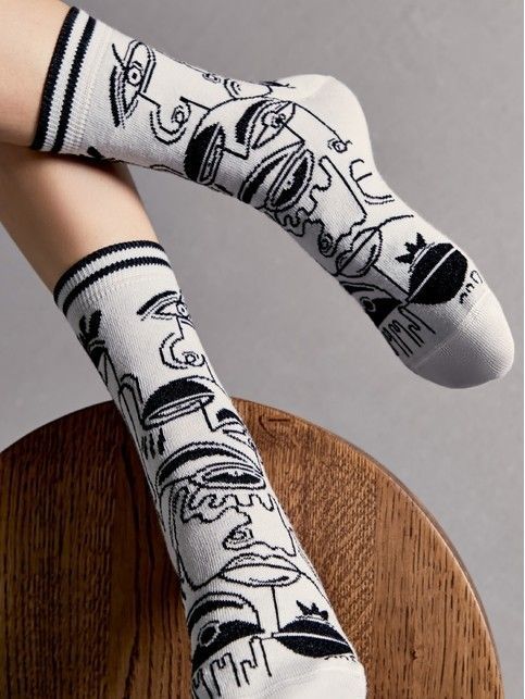 Хлопковые носки с рисунками, модель 562