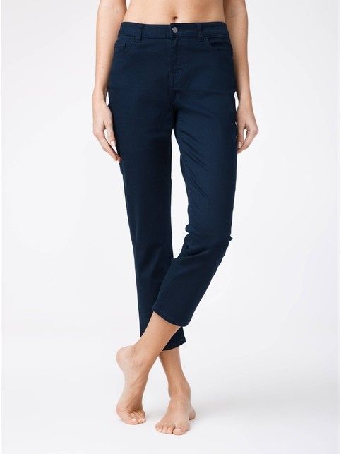 Укороченные джинсы со средней посадкой CON-139B