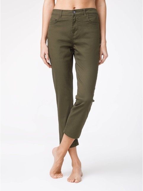 Укороченные джинсы со средней посадкой CON-139A