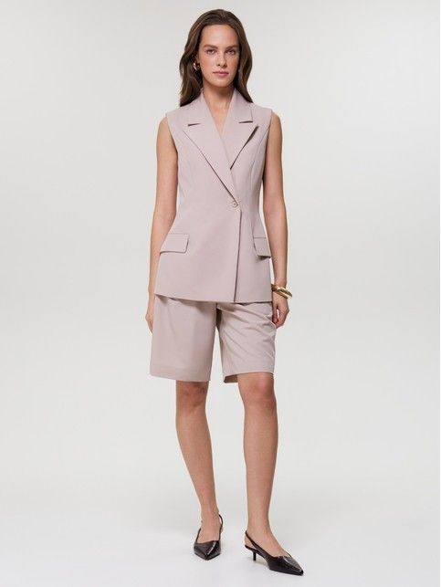 Приталенный жилет из костюмной ткани LJL 3531 - купить в интернет-магазине Conte