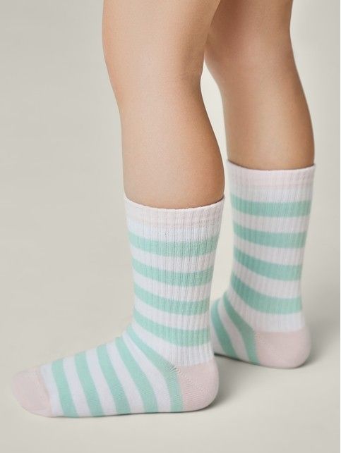 Удлиненные носки в контрастную полоску - купить в интернет-магазине Conte