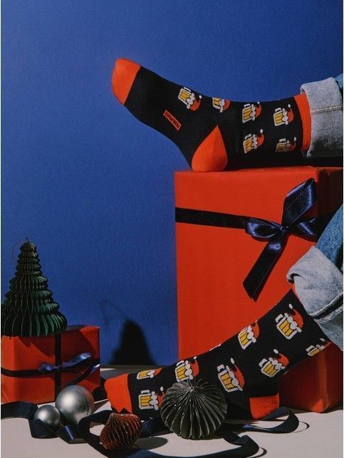 Носки из хлопка Christmas beer»