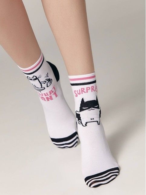 Хлопковые носки с рисунком