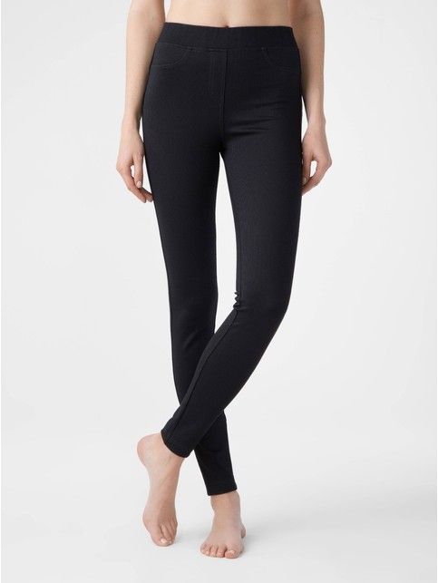 Фактурные джеггинсы с высокой посадкой IDEAL LUX