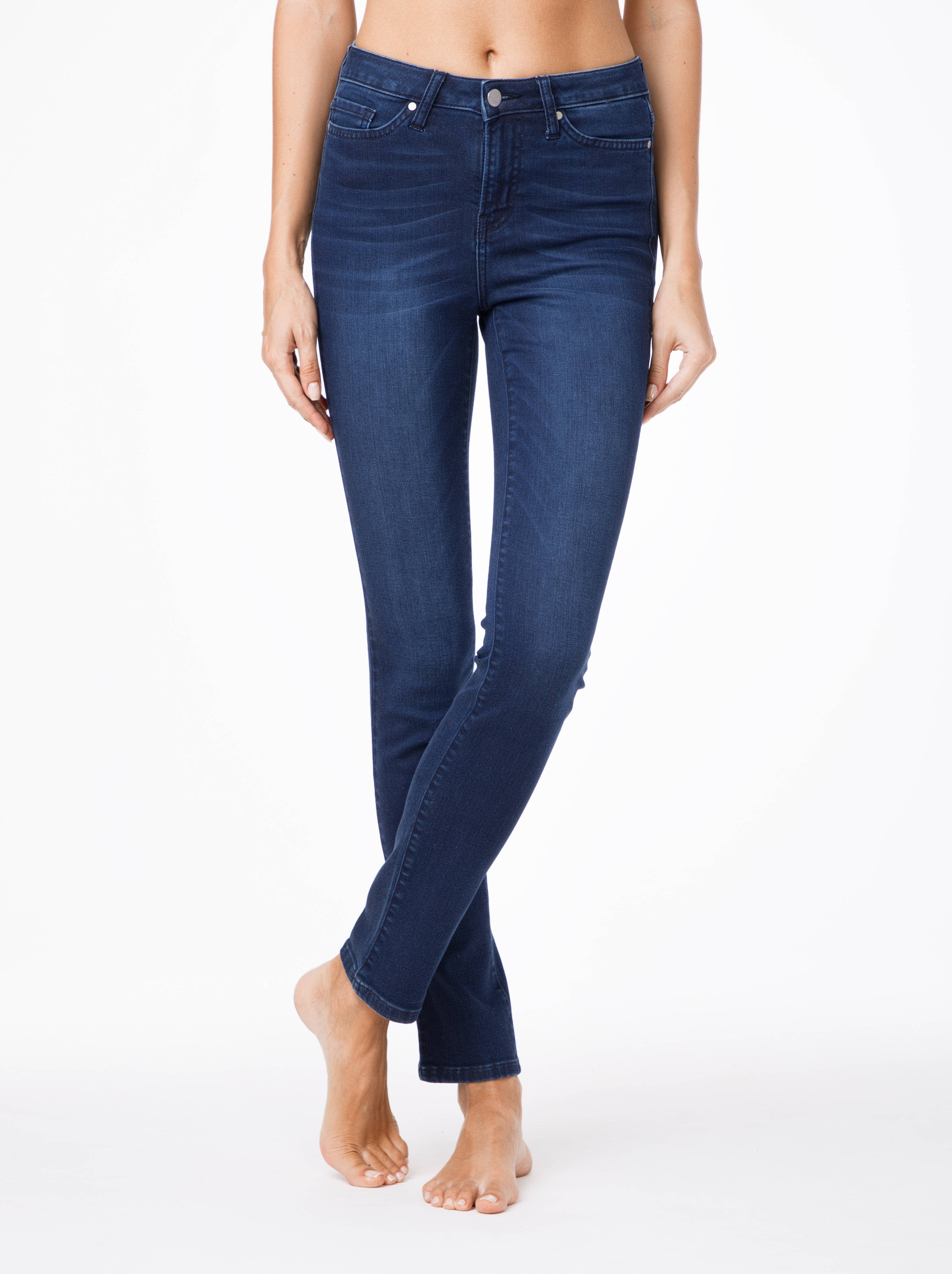 Ультракомфортные прямые джинсы с высокой посадкой CON-46 Lycra® Conte ⭐️, цвет темно-синий, размер 164-102 - фото 1