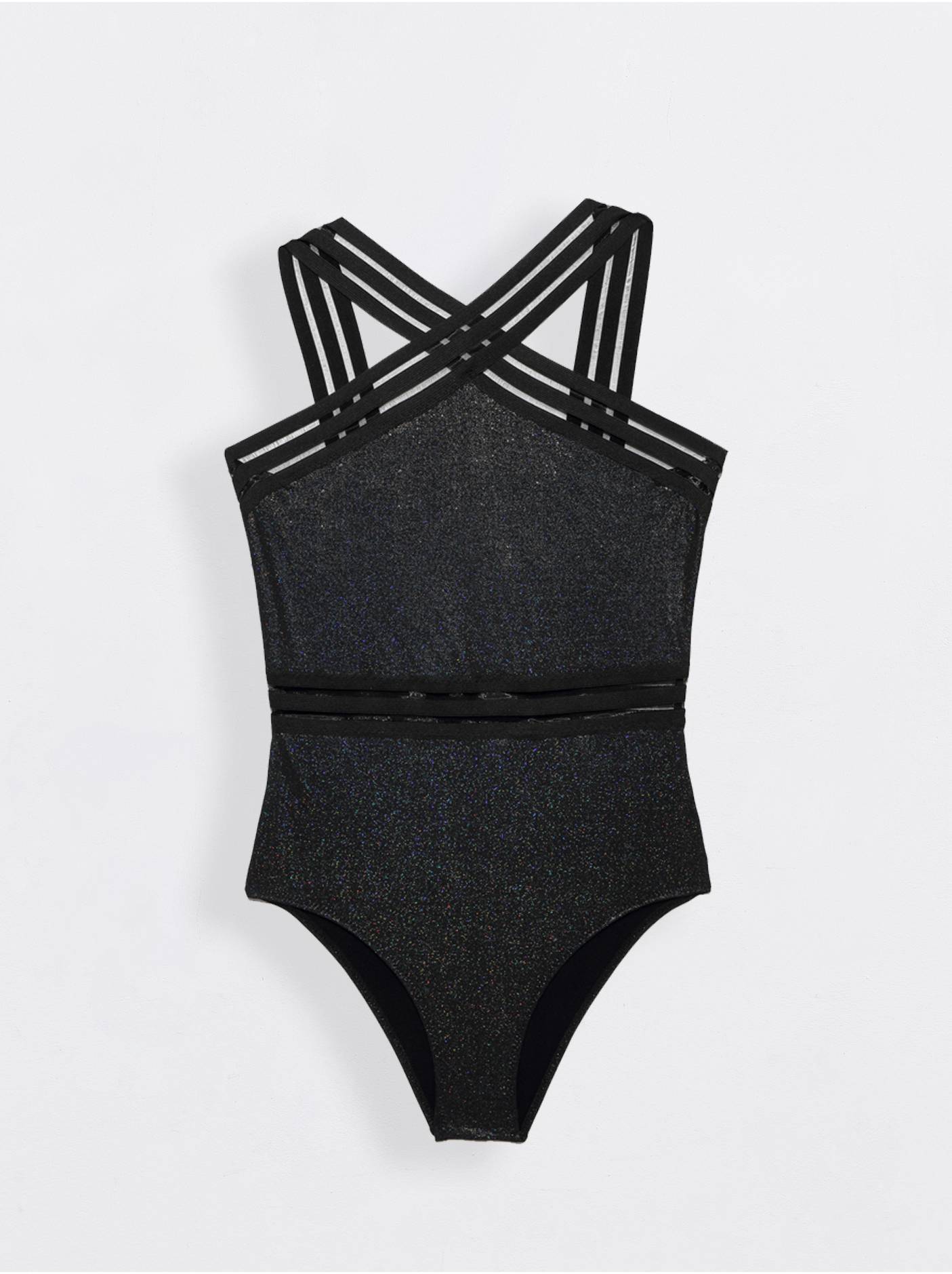 Ультрамодный купальник с эффектом мерцания BELLA DONNA Conte ⭐️, цвет black, размер 170